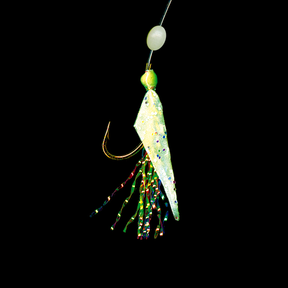 Sabiki® EX101 - Hage Green Fish Skin - Glow Finish - Reins Fishing